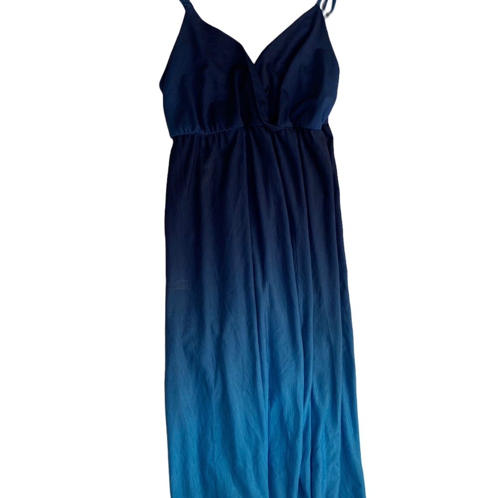 BLUE OMBRÉ MIDI DRESS